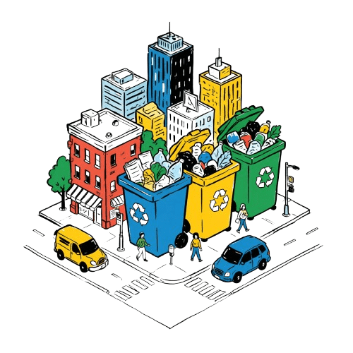 cusrwdvbc6mkdinfvidrs5048si3 images a flat vector illustration of waste management, showing colorful, labeled recycl ink drawing v4 0 1776230820690 onwatm 0 generation